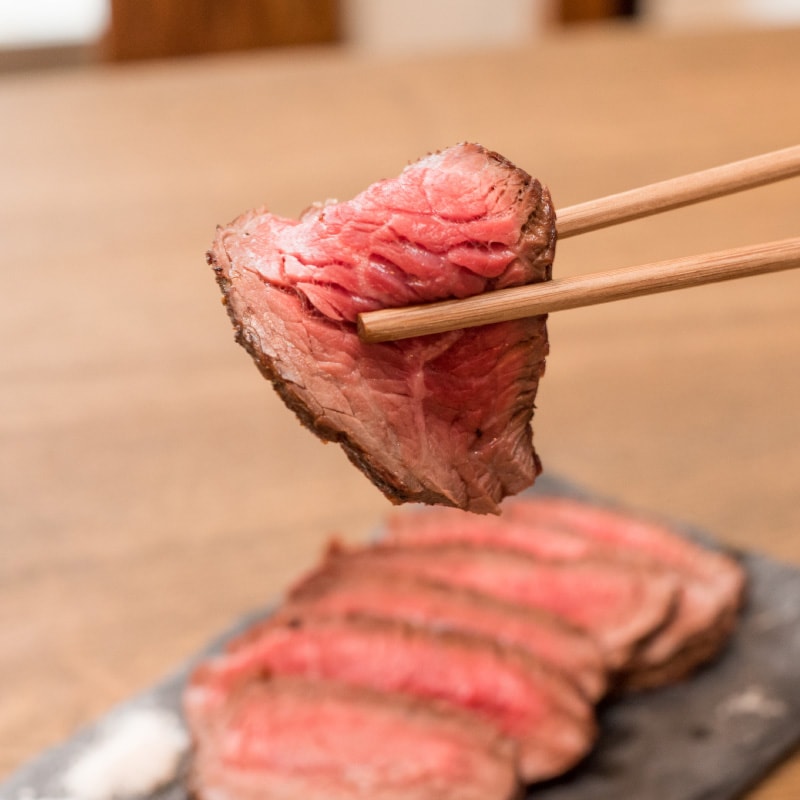 段戸産高原牛のステーキ